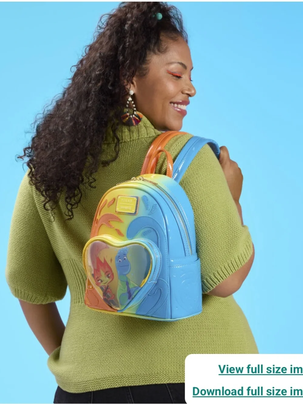 Loungefly Elemental Exclusive Wade & Ember Ombre Mini Backpack & Wallet